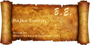 Bajka Evelin névjegykártya
